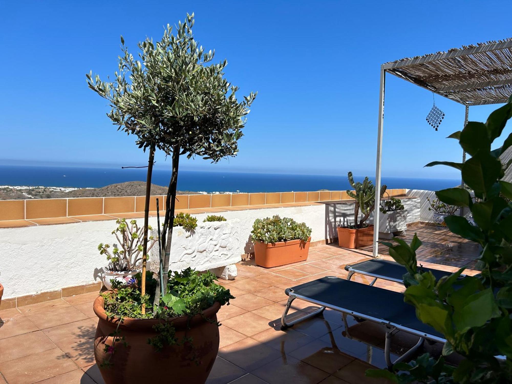 Apartment With A Great Terrace, Sea And Land Views Mojácar Eksteriør billede