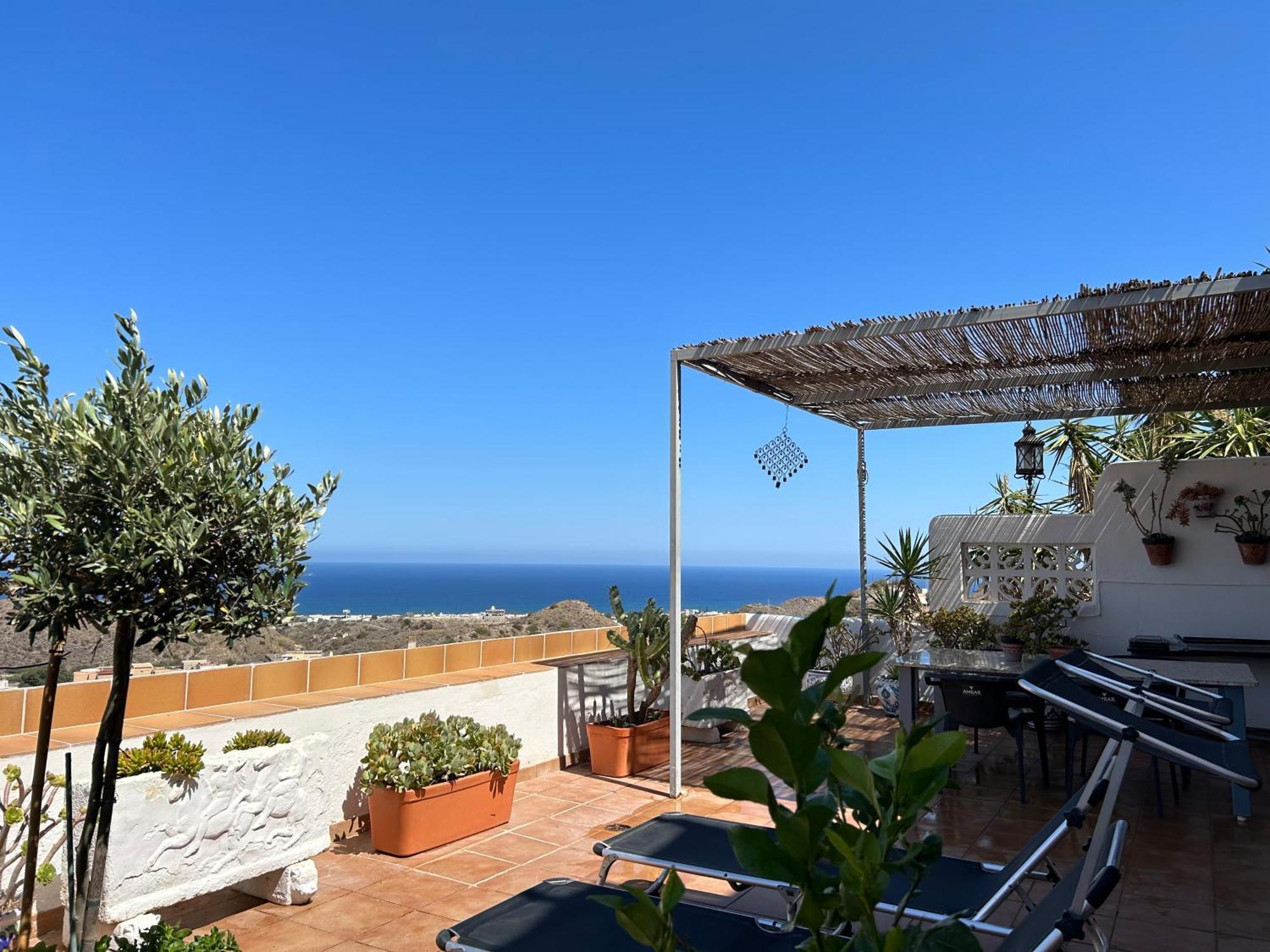 Apartment With A Great Terrace, Sea And Land Views Mojácar Eksteriør billede